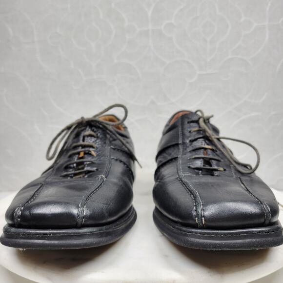 Sandro Moscoloni Brazil Comfort Shoes Mens 9D Black Leather Casual Lace Up - Picture 14 of 16
